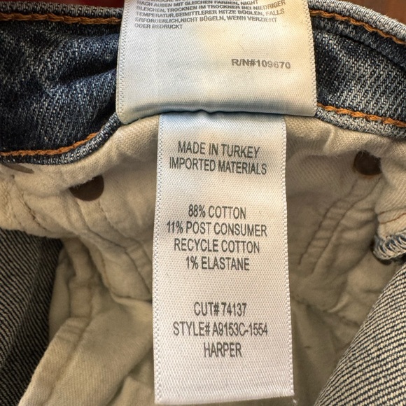 AGOLDE STRAIGHT DENIM SZ 30 - Picture 5 of 7